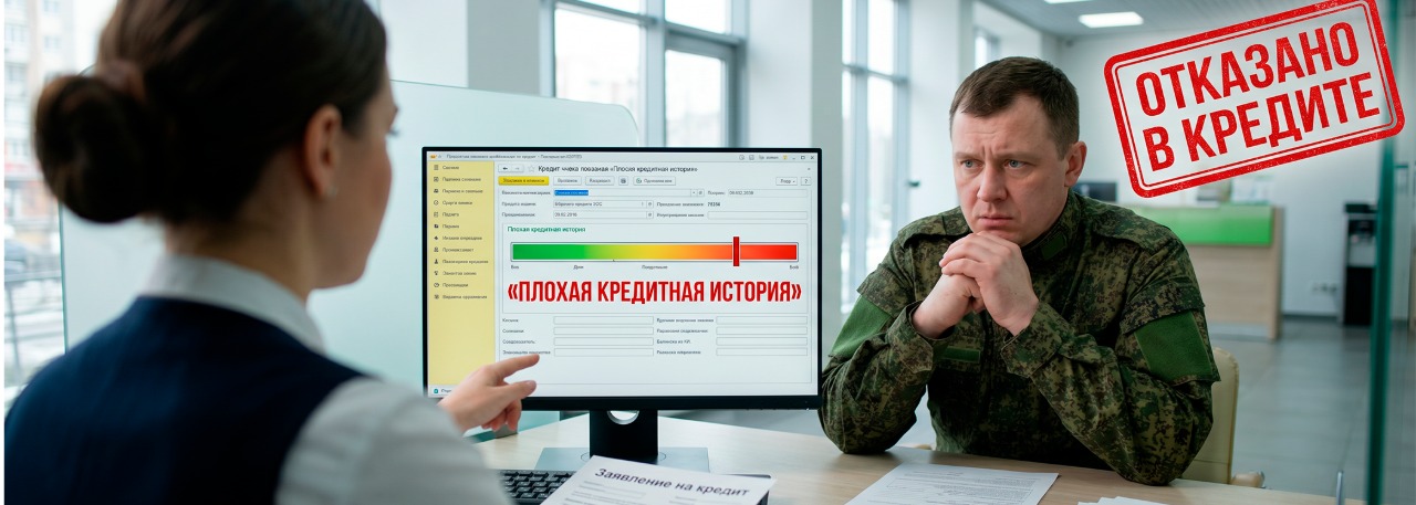 Как оформить военную ипотеку с плохой кредитной историей