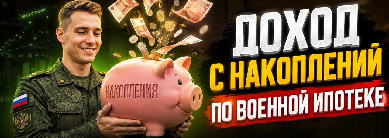 Инвестиционный доход с накоплений по военной ипотеке
